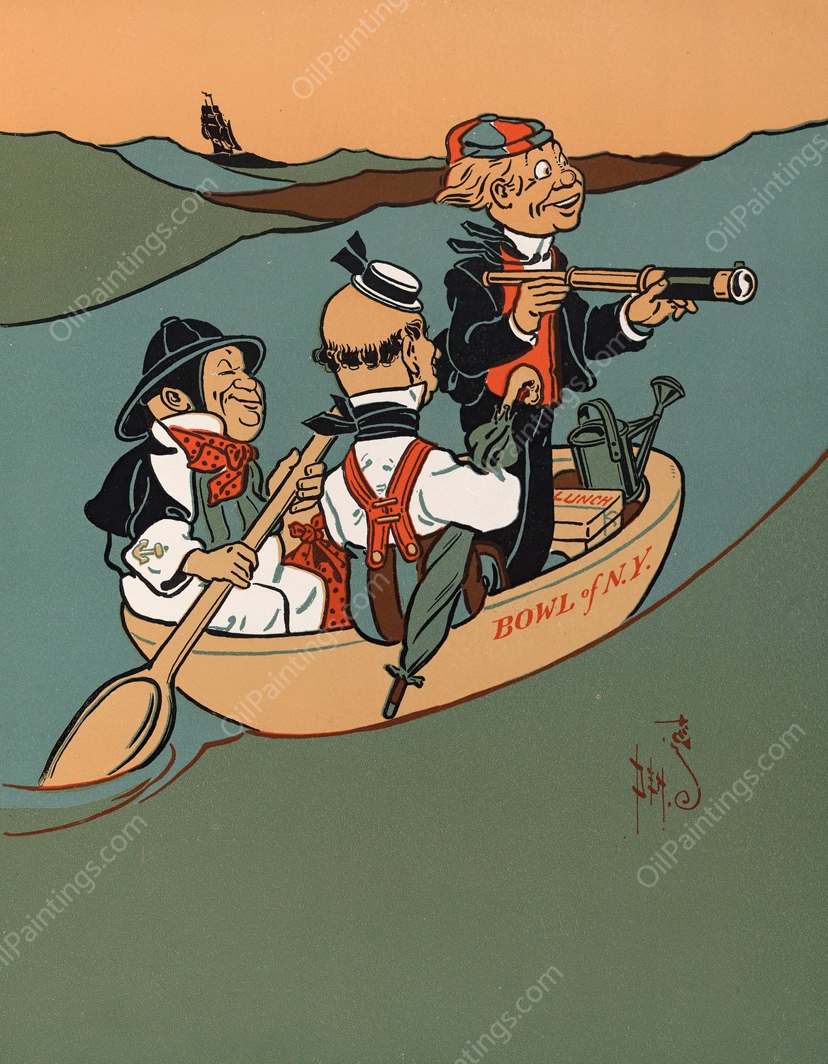 Denslow's Mother Goose 50  by William Wallace Denslow - Hand-Painted Oil Painting Reproduction