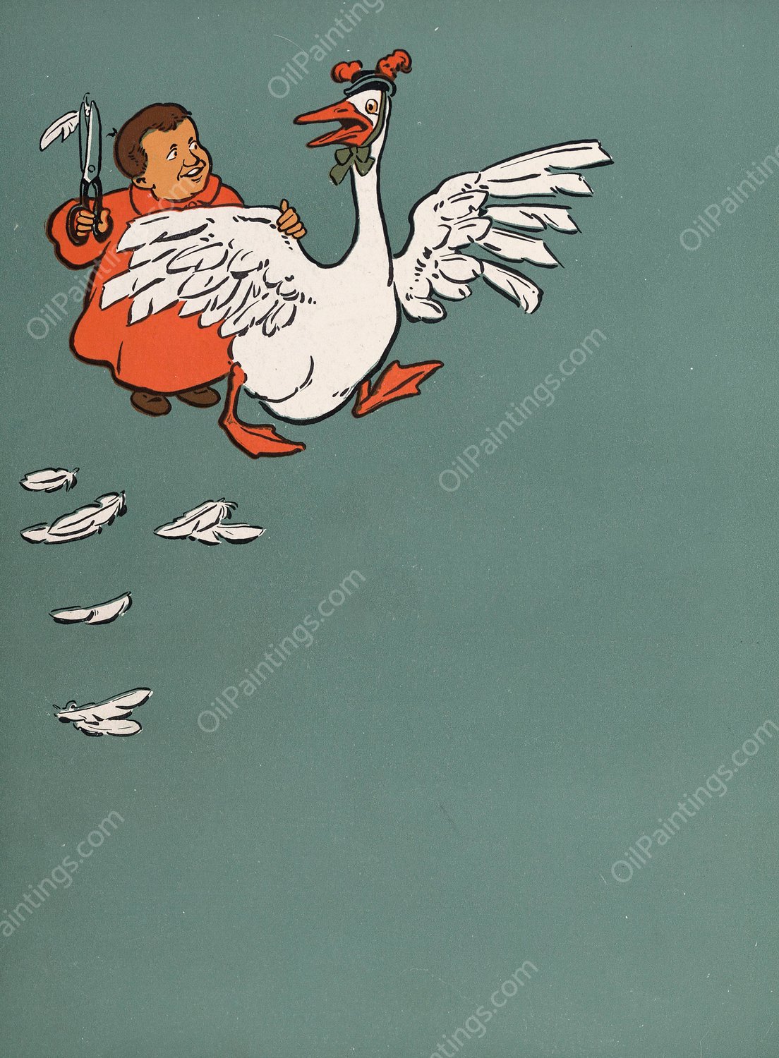 Denslow's Mother Goose 54  by William Wallace Denslow - Hand-Painted Oil Painting Reproduction