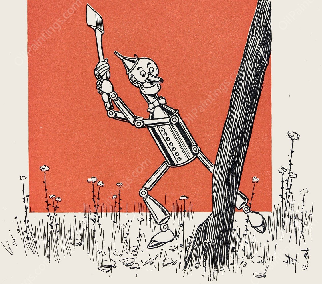 The wonderful Wizard of Oz 1  by William Wallace Denslow - Hand-Painted Oil Painting Reproduction