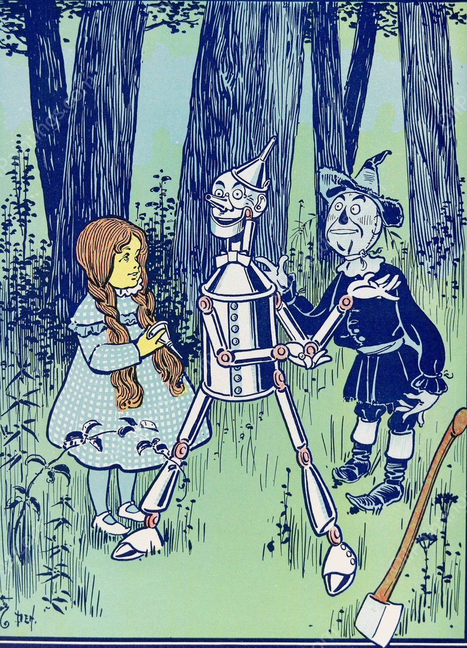 This is the great comfort, said the Tin Woodman  by William Wallace Denslow - Hand-Painted Oil Painting Reproduction