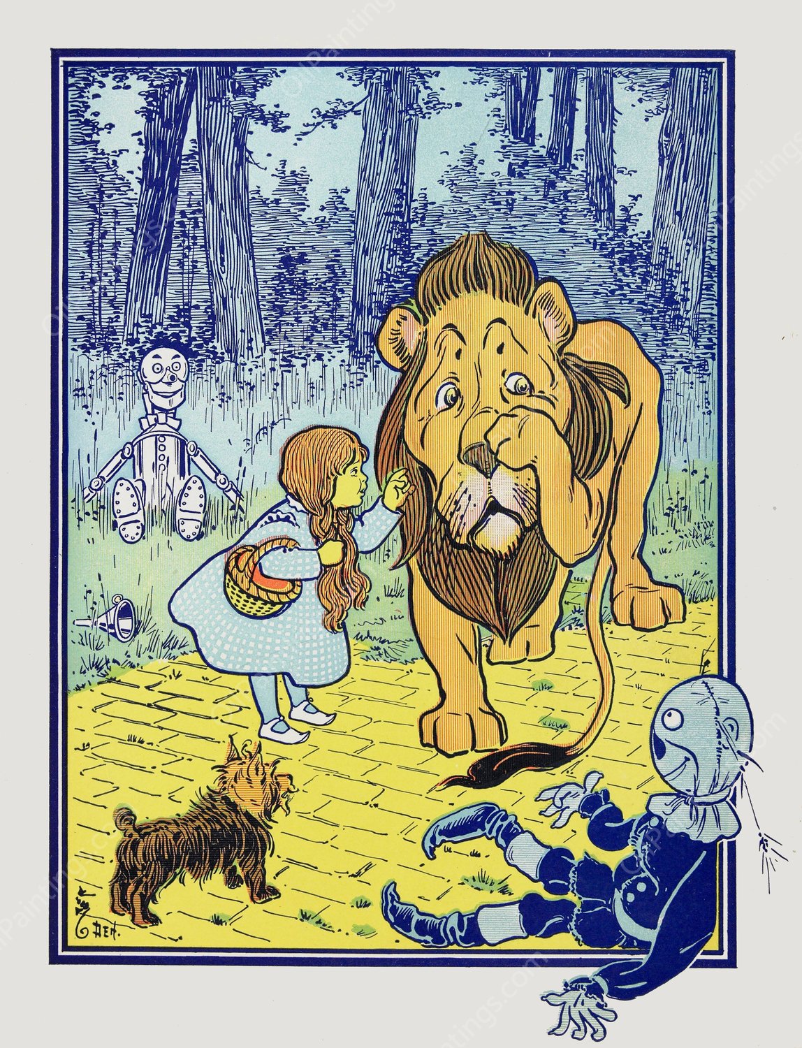 You ought to be ashamed of yourself  by William Wallace Denslow - Hand-Painted Oil Painting Reproduction