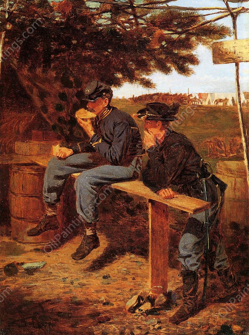 The Tutler's Tent (also known as Extra Rations) by Winslow Homer - Hand-Painted Oil Painting Reproduction