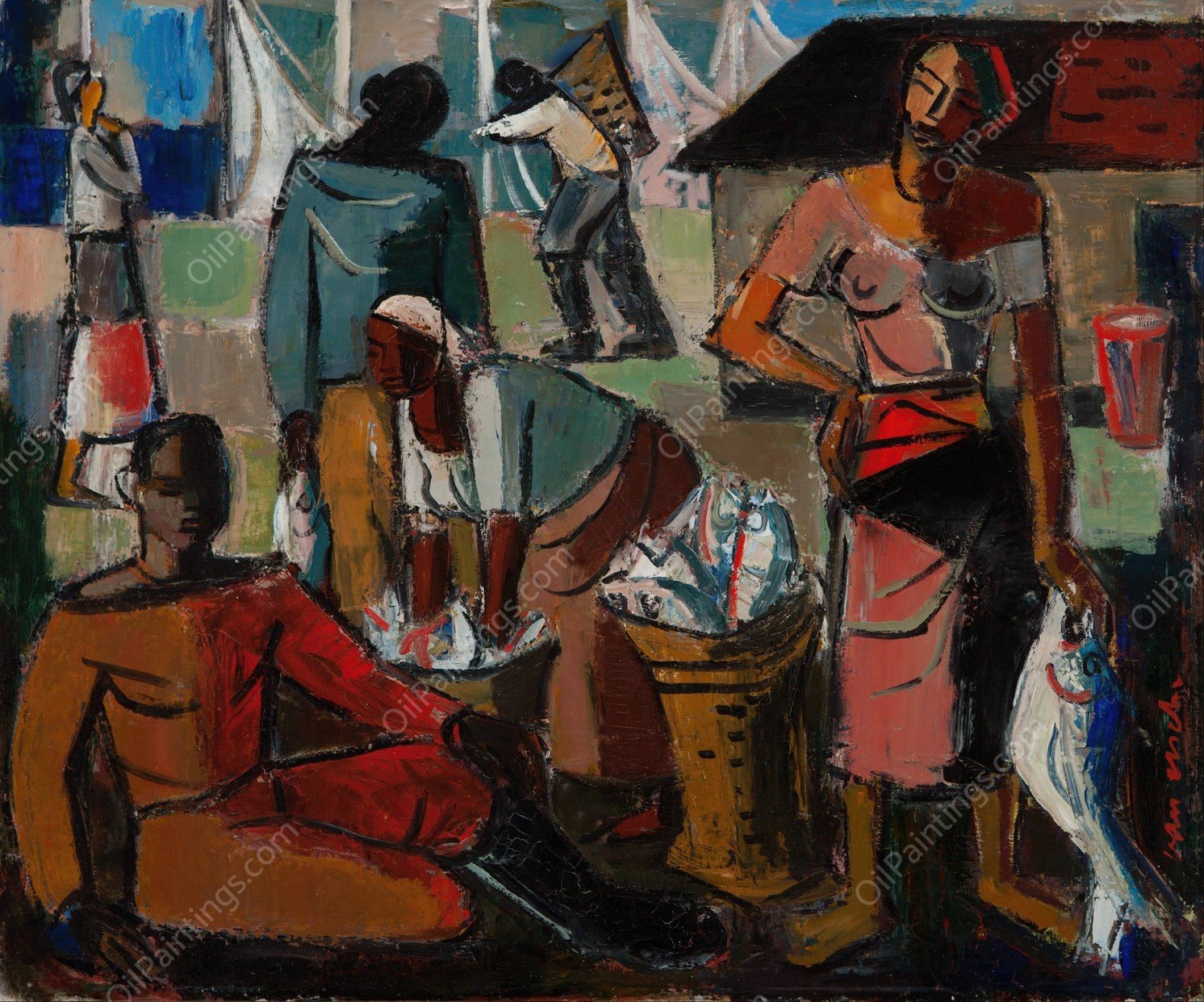 Interior  by Wolf Kibel - Hand-Painted Oil Painting Reproduction