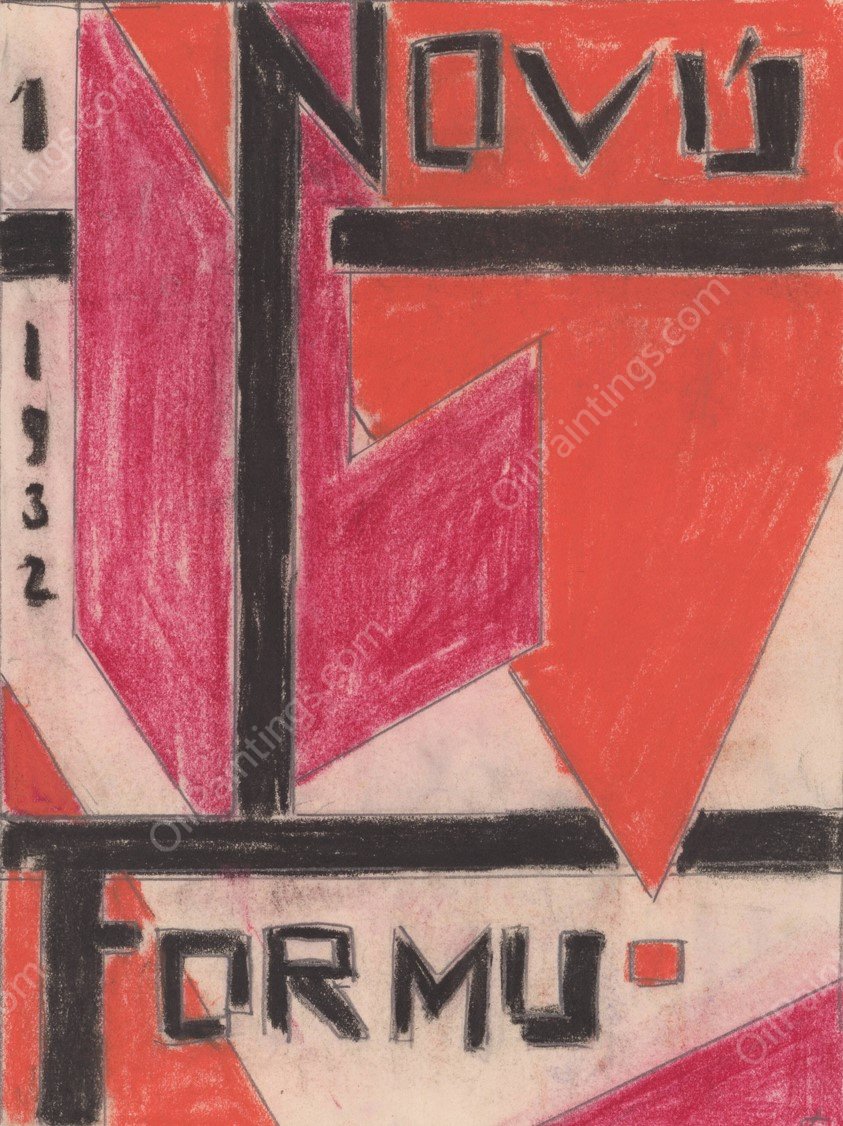 New Form  by Zolo Palugyay - Hand-Painted Oil Painting Reproduction