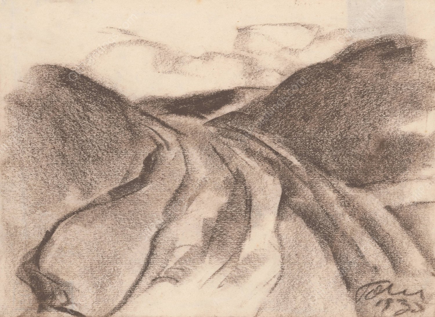 Road  by Zolo Palugyay - Hand-Painted Oil Painting Reproduction