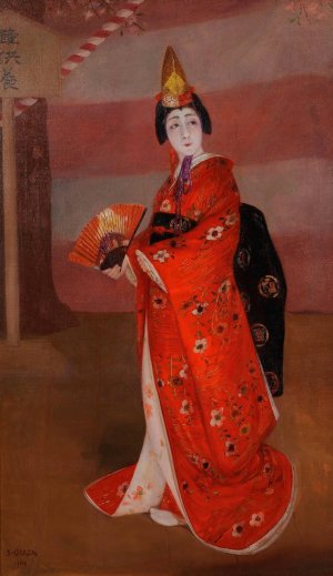 Dojoji by Okada Saburosuke Oil Painting