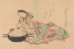 The Letter by Okumura Masanobu Oil Painting