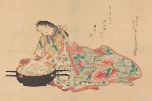 The Letter by Okumura Masanobu Oil Painting