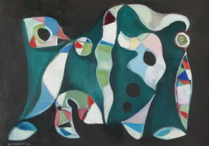 Composition by Ole Kandelin Oil Painting