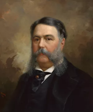 Chester Alan Arthur by Ole Peter Hansen Balling Oil Painting