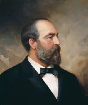 James Garfield by Ole Peter Hansen Balling Oil Painting