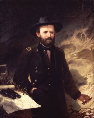 Ulysses S. Grant by Ole Peter Hansen Balling Oil Painting