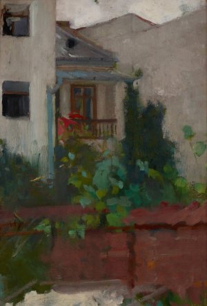 Architectural Landscape by Olga Boznanska Oil Painting