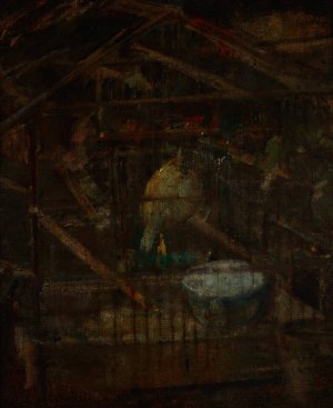Birdcage by Olga Boznanska Oil Painting