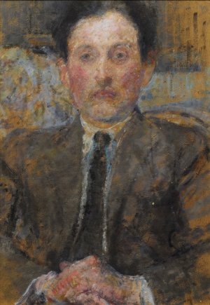 Etienne Collignon by Olga Boznanska Oil Painting