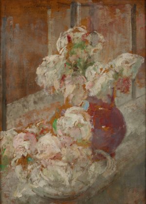 Flowers by Olga Boznanska Oil Painting