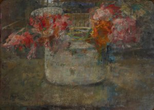 Flowers by Olga Boznanska Oil Painting