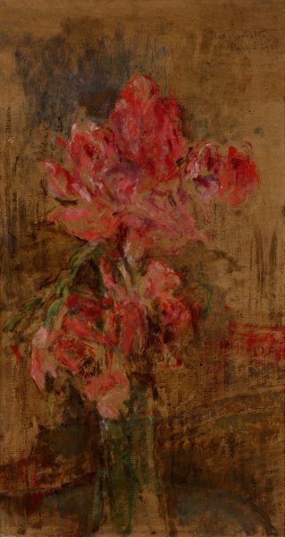 Gladioli  by Olga Boznanska - Hand-Painted Oil Painting Reproduction