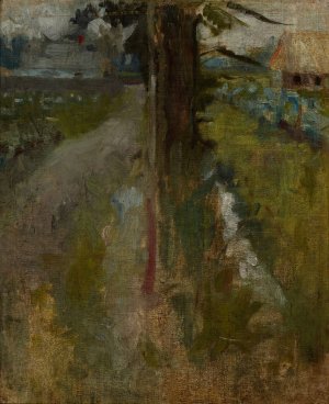 Landscape Motif by Olga Boznanska Oil Painting