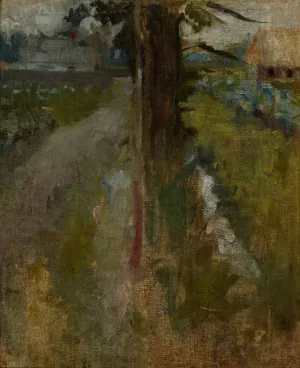 Landscape Motif Oil painting by Olga Boznanska
