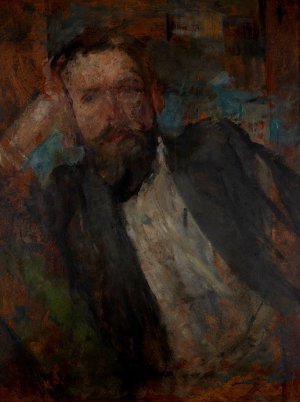 Male Portrait by Olga Boznanska Oil Painting