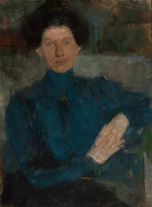 Portraif of Maria Kozniewska-Kalinowska by Olga Boznanska Oil Painting