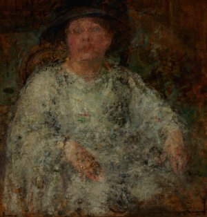Portrait of a Lady with Glasses by Olga Boznanska Oil Painting