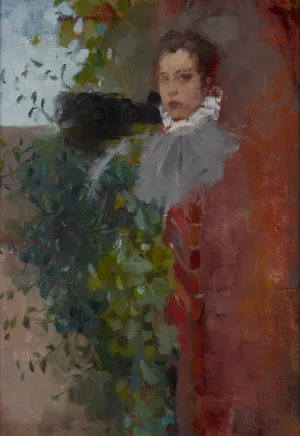Portrait of a Woman Oil painting by Olga Boznanska