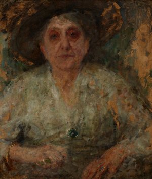 Portrait of an Older Lady by Olga Boznanska Oil Painting