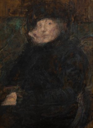 Portrait of Anna Ginzberg by Olga Boznanska Oil Painting