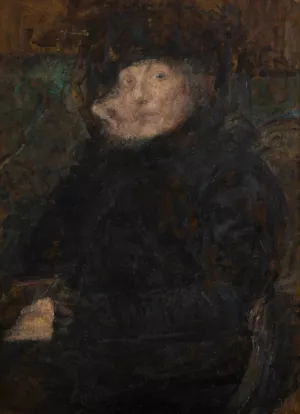 Portrait of Anna Ginzberg by Olga Boznanska Oil Painting