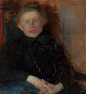 Portrait of Anna Saryusz Zaleska by Olga Boznanska Oil Painting