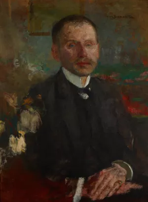 Portrait of Bogdan Falenski by Olga Boznanska Oil Painting