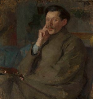 Portrait of Franciszek Maczynski by Olga Boznanska Oil Painting