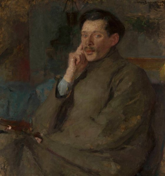 Portrait of Franciszek Maczynski  by Olga Boznanska - Hand-Painted Oil Painting Reproduction