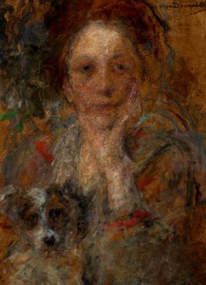 Portrait of Helena Zielinska by Olga Boznanska Oil Painting