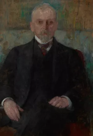 Portrait of Henryk Sienkiewicz by Olga Boznanska Oil Painting