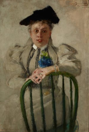 Portrait of Irena Zbigniewicz nee Serda by Olga Boznanska Oil Painting