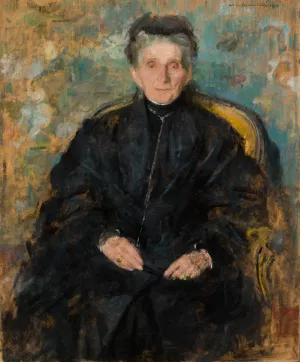 Portrait of Jadwiga Sapiezyna nee Sanguszko by Olga Boznanska Oil Painting