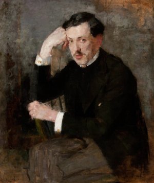 Portrait of Jozef Czajkowski by Olga Boznanska Oil Painting