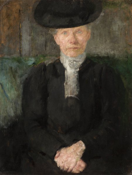 Portrait of Miss Deuringer  by Olga Boznanska - Hand-Painted Oil Painting Reproduction