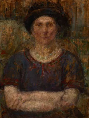 Portrait of Mrs Bankiewicz by Olga Boznanska Oil Painting