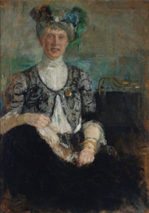 Portrait of Mrs. Buyko by Olga Boznanska Oil Painting