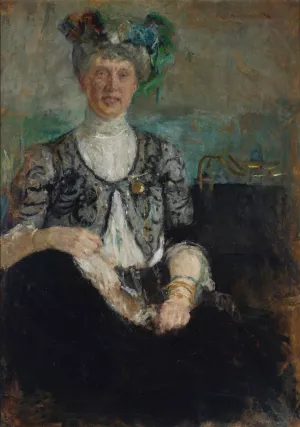Portrait of Mrs. Buyko Oil painting by Olga Boznanska