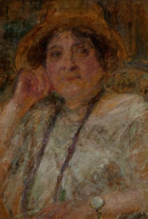 Portrait of Mrs Gosciniec by Olga Boznanska Oil Painting