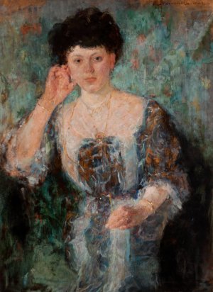 Portrait of Mrs Horain by Olga Boznanska Oil Painting