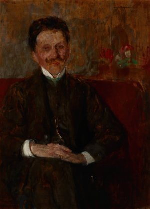 Portrait of Wladyslaw Chmielarczyk by Olga Boznanska Oil Painting
