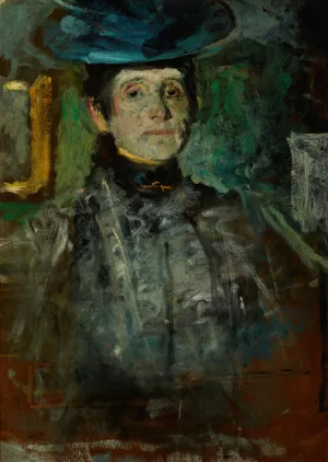 Self-Portrait by Olga Boznanska Oil Painting