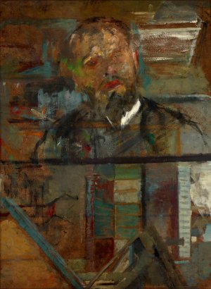 Sketch Portrait of a Man by Olga Boznanska Oil Painting