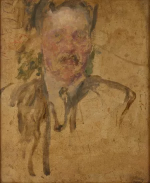 Sketch to the Portrait of Mr Beyley by Olga Boznanska Oil Painting